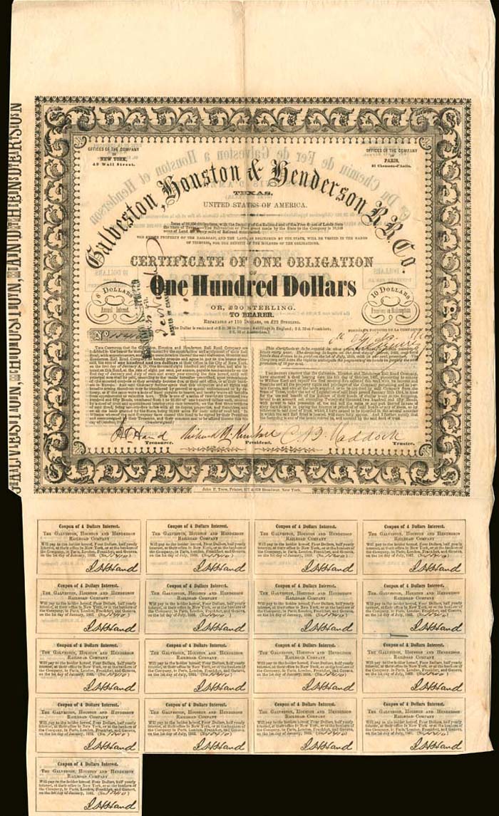 Galveston, Houston & Henderson Railroad Co